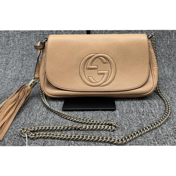 GUCCI Soho Leather Shoulder Bag 675-082025 - Picture 1 of 15